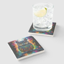 Psychedelische Fantasie Hippy Owl