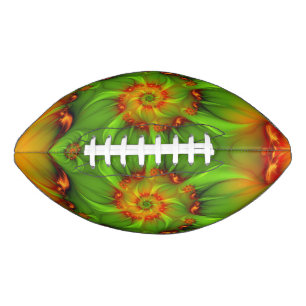 Psychedelische Farben Modernes Abstraktes Fraktal Football