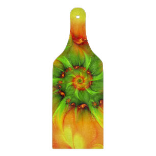 Psychedelische Farben Modernes Abstraktes Fraktal  Schneidebrett