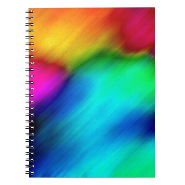 Psychedelische Farben Notizblock (Vorderseite)