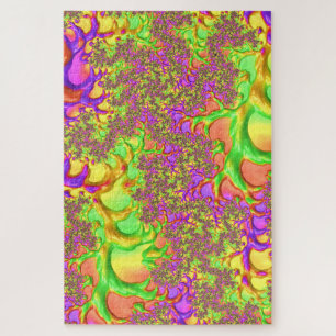Psychedelische farbenfrohe Acid-Trip-Abstrakte Fra