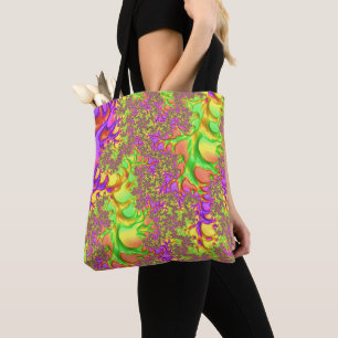 Psychedelische farbenfrohe Acid-Trip-Abstrakte Fra Tasche