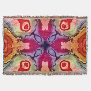 Psychedelische Flüssigkeiten Pour Kaleidoskop-Keul Decke