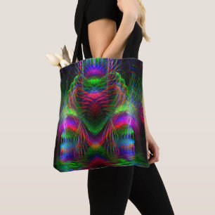 Psychedelische Fraktal-Liebe Tasche