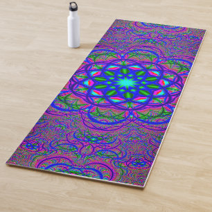 Psychedelische Fraktale Yogamatte