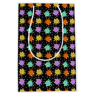 Psychedelische Frösche, mehrfarbiges Wrapping Pape Mittlere Geschenktüte
