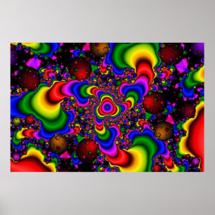 Psychedelische Galaxie Poster