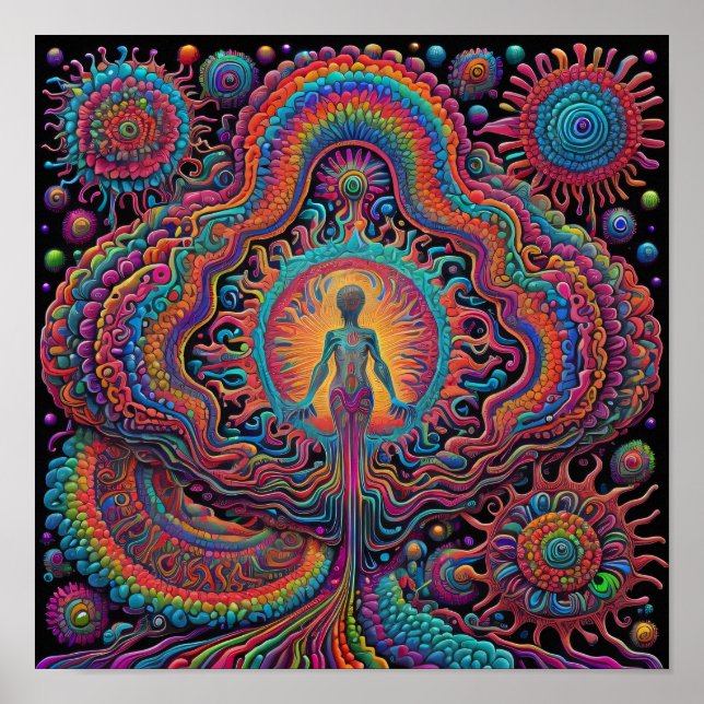Psychedelische Geburtskunst Poster (Vorne)