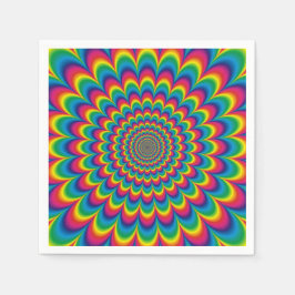 Psychedelische Gefärbte Krawatte Disposable Napkin Serviette