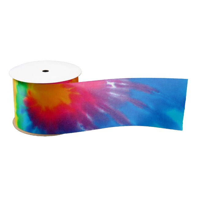 Psychedelische Gefärbte Krawatte Satinband (Spule)