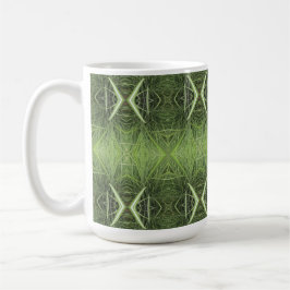 Psychedelische Gras-Grün-Tasse Kaffeetasse