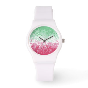 Psychedelische Groovy-Abstrakte Abrosexuelle Pride Armbanduhr