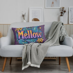 Psychedelische Groovy "Mellow" Retro Hippie Art Lendenkissen