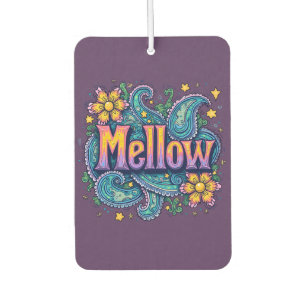 Psychedelische Groovy "Mellow" Retro-Hippie-Kunst Autolufterfrischer