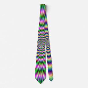 Psychedelische Hexagon-Krawatte Krawatte