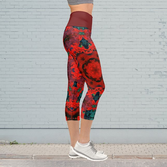 Psychedelische Hippie-Leggings Capri Leggings (Von Creator hochgeladen)