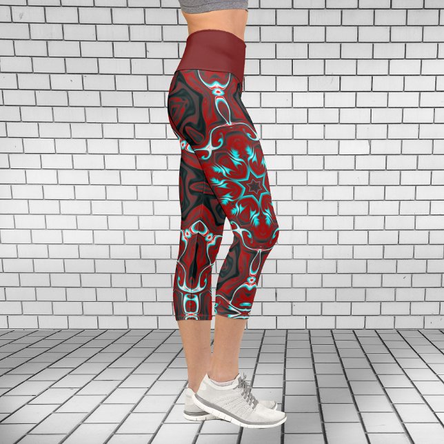 Psychedelische Hippie-Leggings Capri Leggings (Von Creator hochgeladen)