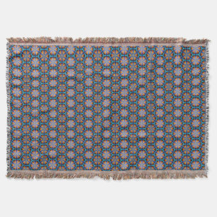 Psychedelische Honigwabenkraut-Keuchblanket Decke