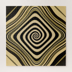 Psychedelische hypnotische Wirbel Groovy-Fraktalku