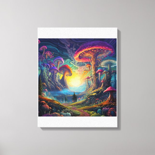 Psychedelische Illustration Leinwanddruck (Vorderseite)