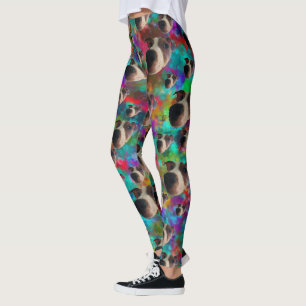 Psychedelische Jack Russell Damenleggings Leggings