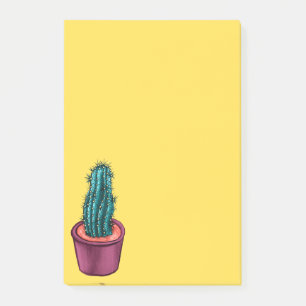 Psychedelische Kakteen Trippy Sukkulent Post-it Klebezettel