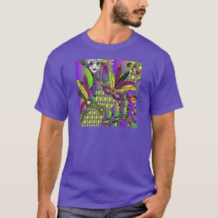 Psychedelische Karneval-Feder-Masken T-Shirt