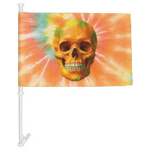 Psychedelische Krawatte-Dye-Autoflagge