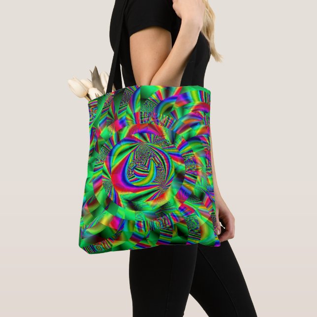 Psychedelische Kreise...... Tasche (Von Nahem)