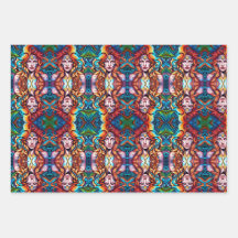 Psychedelische Kriegerfrau