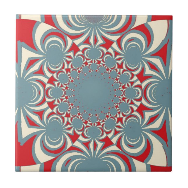psychedelische Kunst Fliese (Vorderseite)