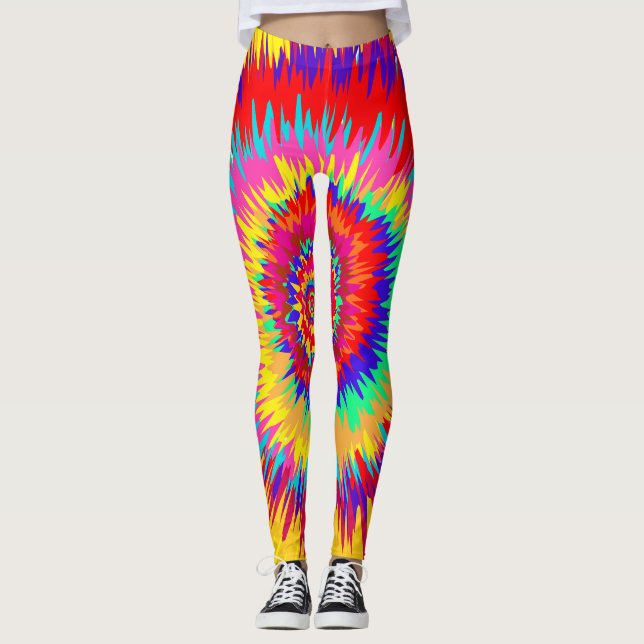 Psychedelische Kunst Leggings (Vorderseite)