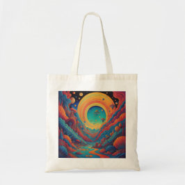 Psychedelische Landschaftsreise Tragetasche