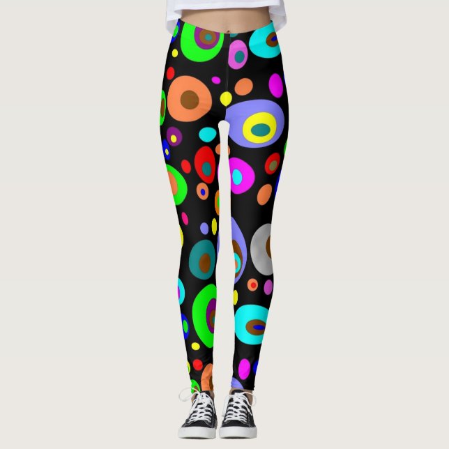 Psychedelische Leggings (Vorderseite)