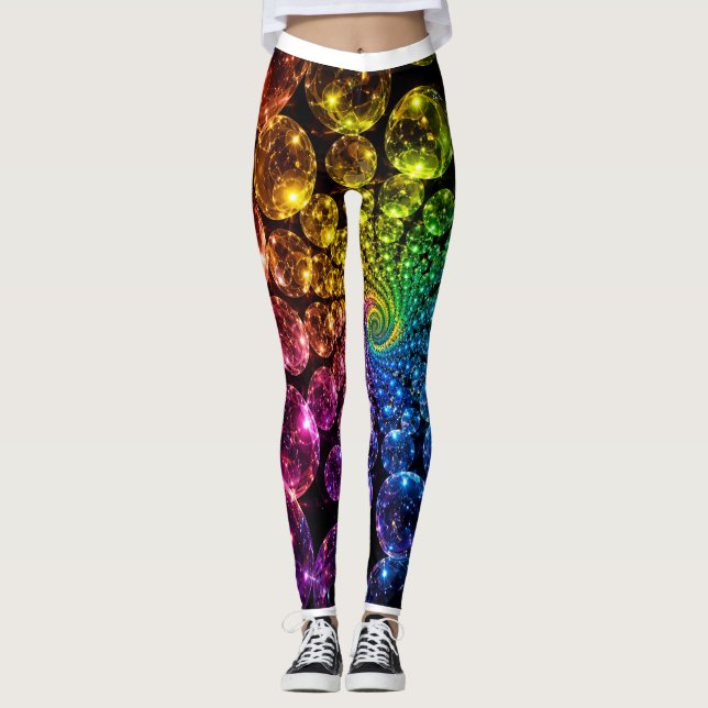 Psychedelische Leggings (Vorderseite)