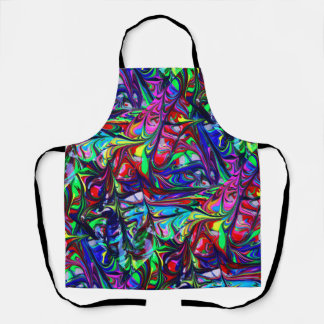 Psychedelische Leggings - farbenfrohe DYE Schürze