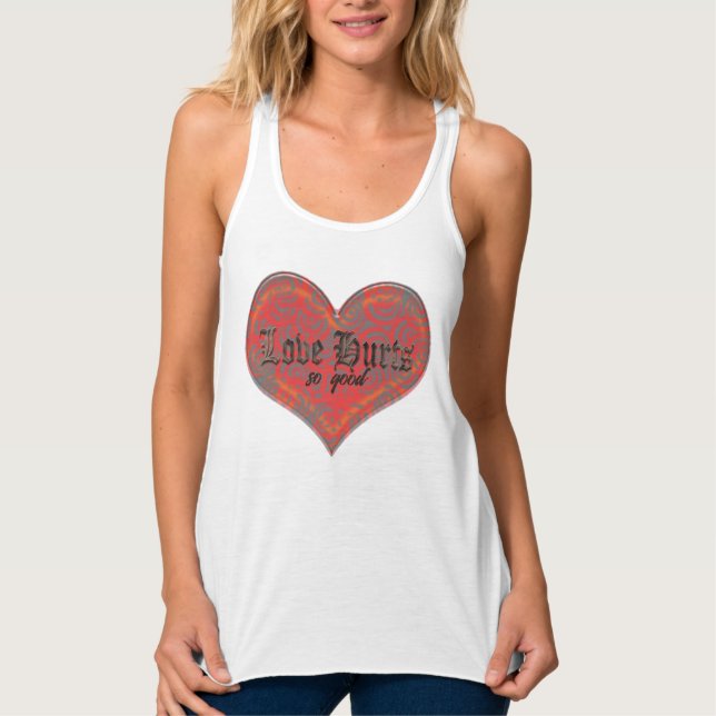 Psychedelische Liebe - Tank Top aus Rotem Schlacke (Vorderseite)