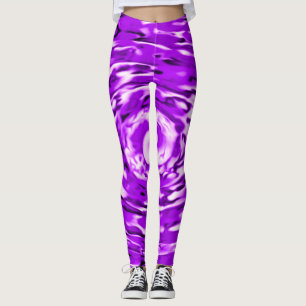 Psychedelische lila Krawatten-Muster-Leggings Leggings