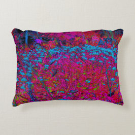 Psychedelische Lila Lily Blume Magenta Garden Dekokissen