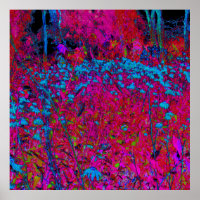 Psychedelische Lila Lily Blume Magenta Garden