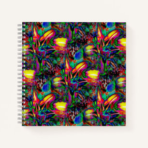 Psychedelische Lilien...... Notizbuch