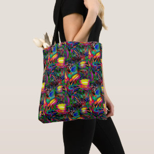 Psychedelische Lilien... Tasche