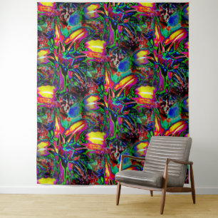 Psychedelische Lilien... Wandteppich