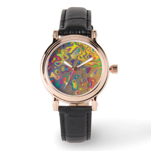 Psychedelische Öle Armbanduhr