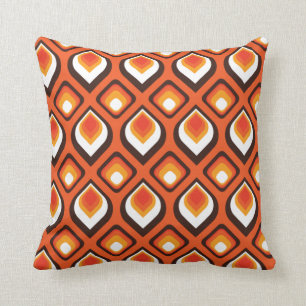 Psychedelische Orange Kissen