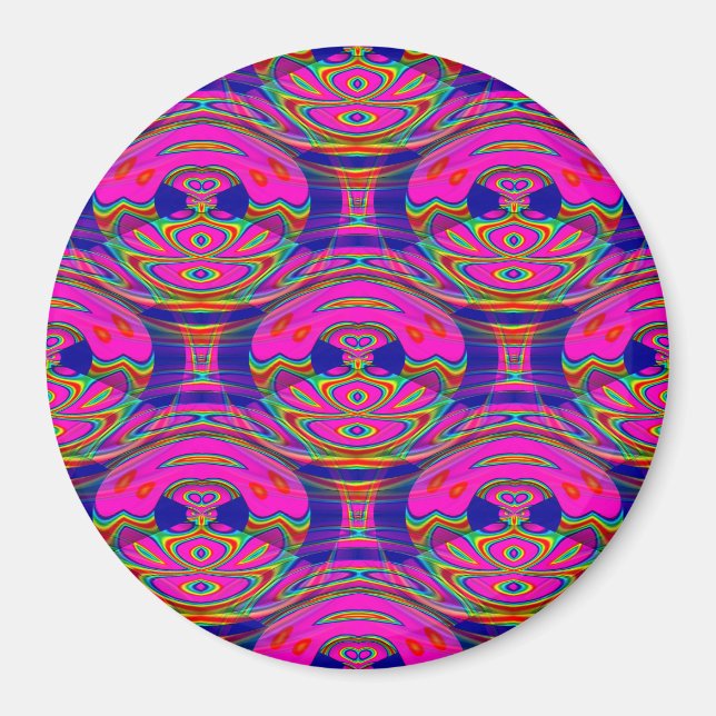 Psychedelische Owls....... Magnet (Vorne)