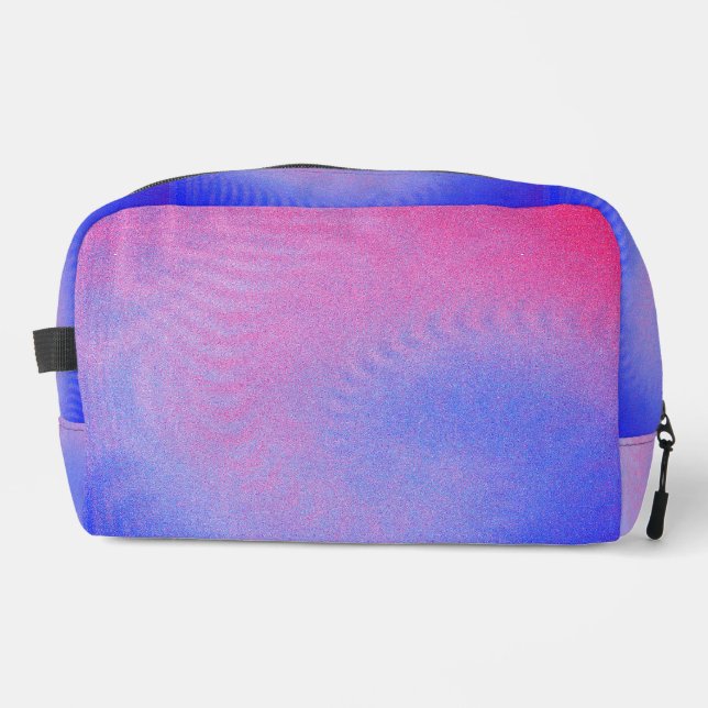 Psychedelische Pastelle Dopp-Kit Druckknopfbeutel Waschbeutel (Vorderseite)