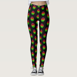 Psychedelische Pentagramm Leggings