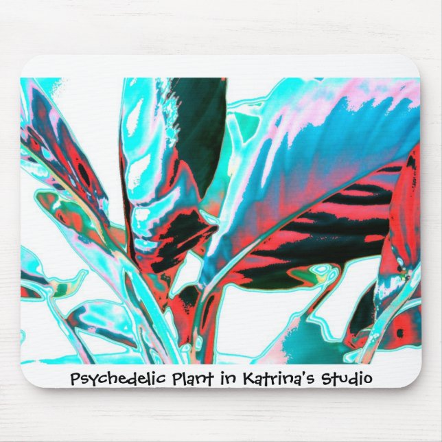Psychedelische Pflanze Mousepad (Vorne)
