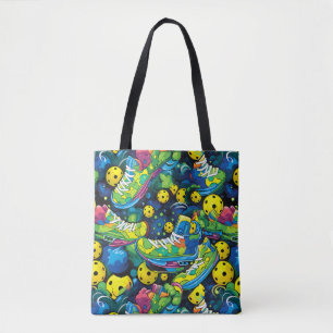 Psychedelische Pickleballs Tasche